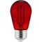 6Pk - 2 watts Red LED Filament S14 Sign Clear Dimmable Light Bulb